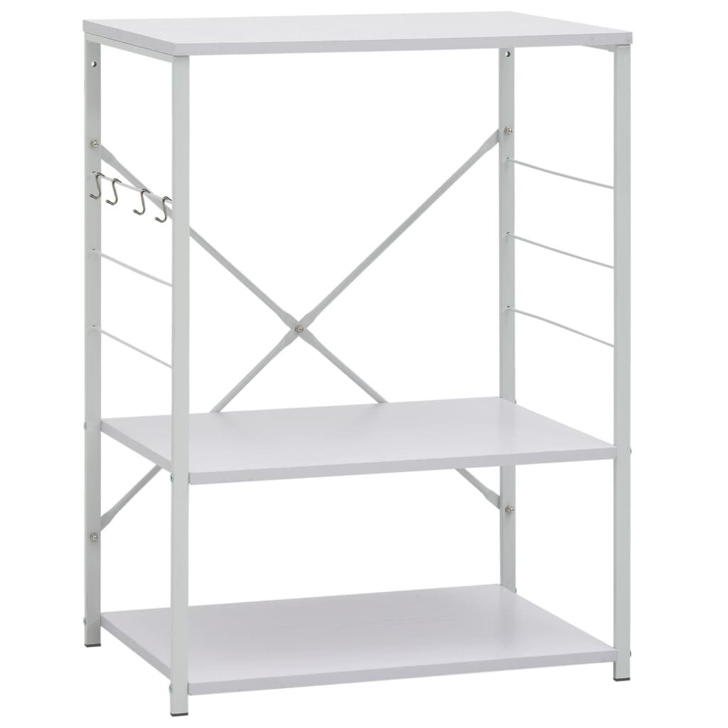 vidaXL Magnetronkast 60x39,6x79,5 cm bewerkt hout wit