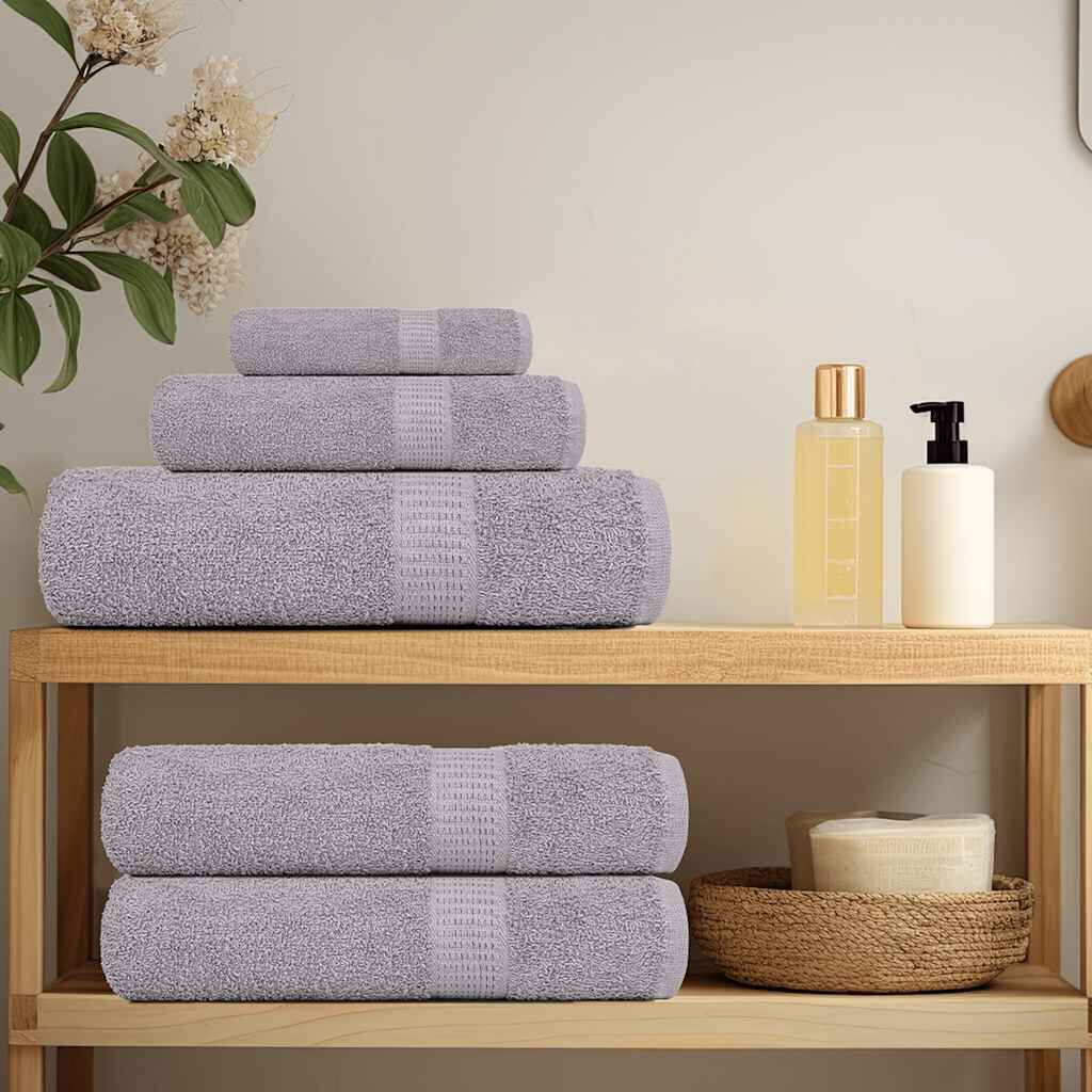 vidaXL 6-delige Handdoekenset 360 g/m² 100% katoen bruin