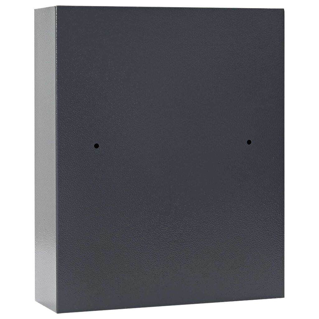 vidaXL Toetsenbord Kluis Gunmetal Grijs Staal, Chroom Medium Sloten