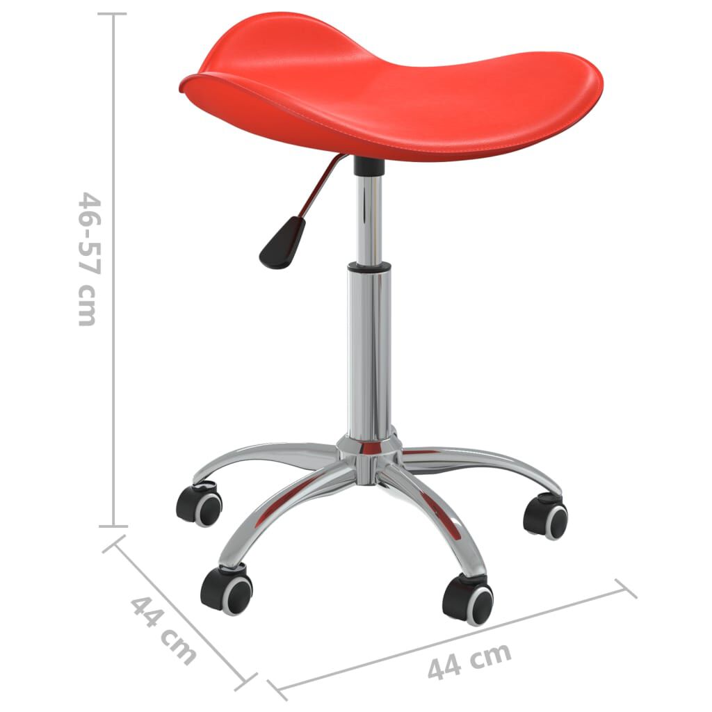 vidaXL Salonkruk kunstleer rood