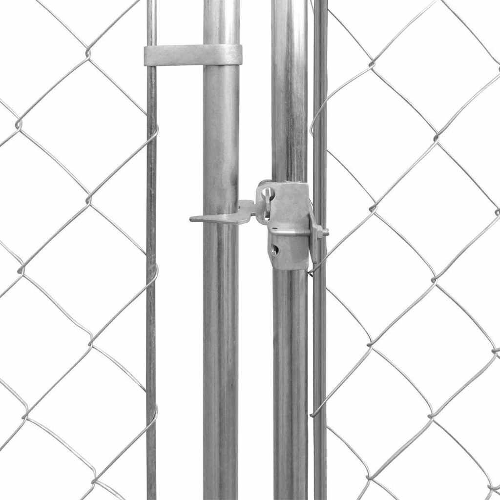 vidaXL Hondenkennel voor buiten 570x570x185 cm gegalvaniseerd staal