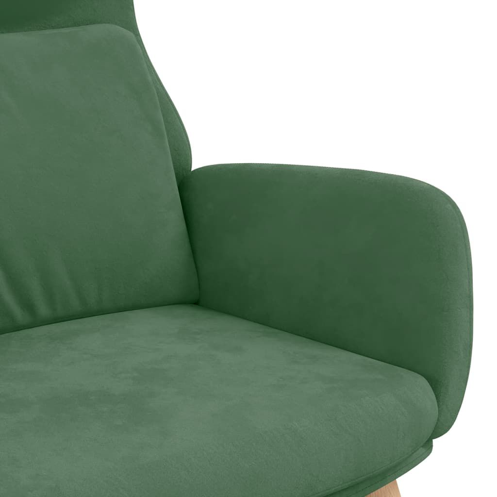 vidaXL Relaxstoel fluweel lichtgroen