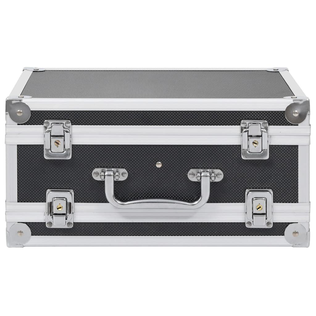 vidaXL Wapenkoffer aluminium ABS zwart