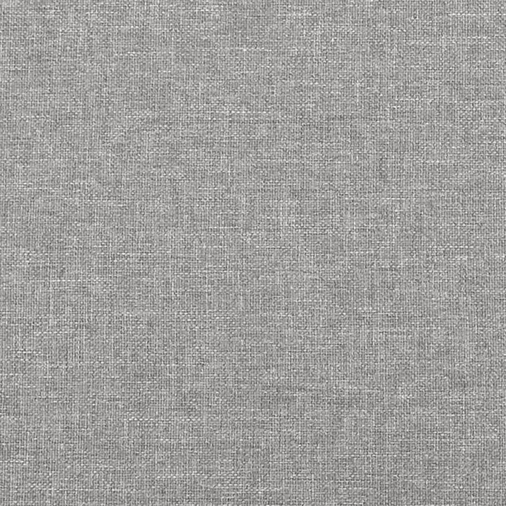 vidaXL Bedframe zonder matras 80x200 cm stof lichtgrijs