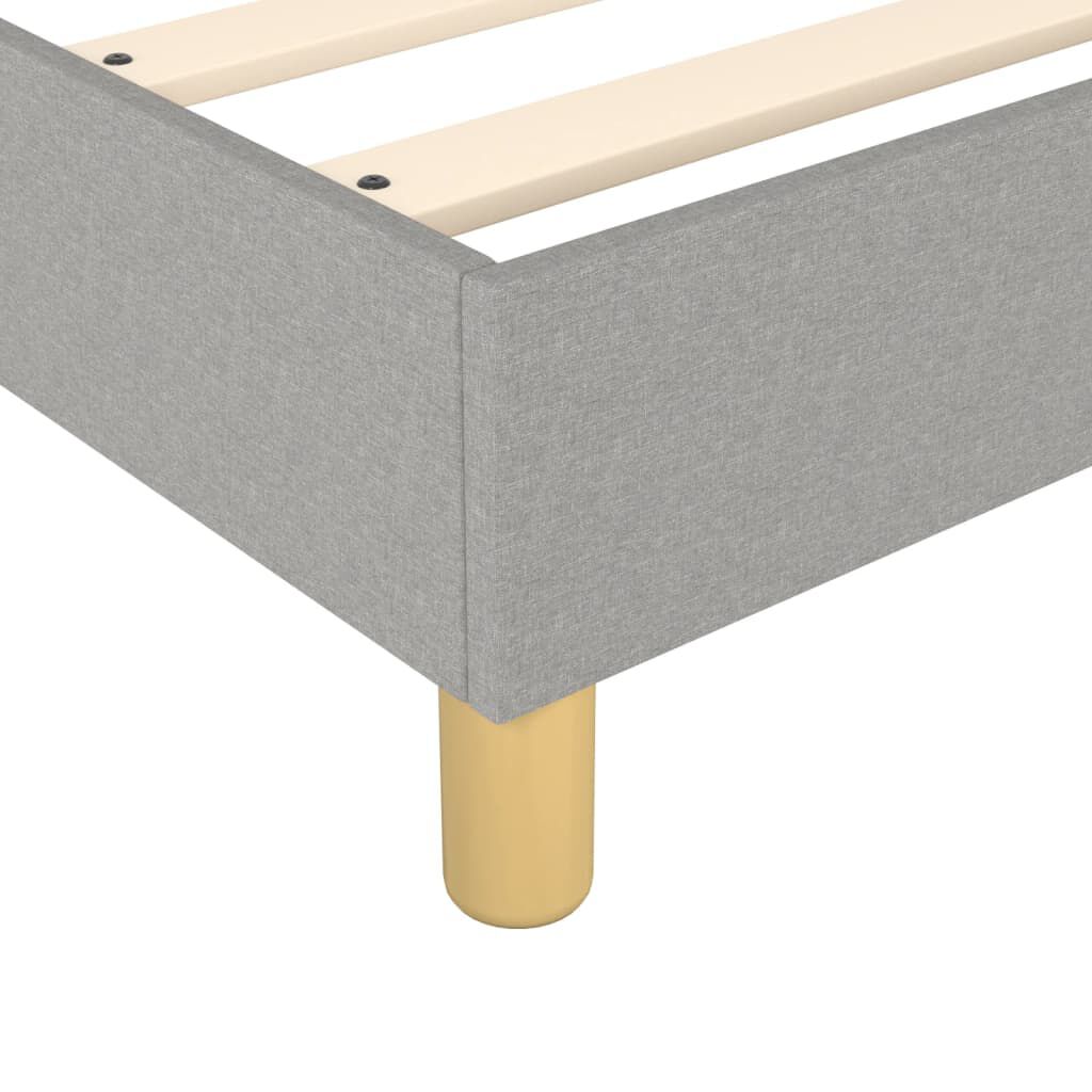 vidaXL Bedframe zonder matras 80x200 cm stof lichtgrijs