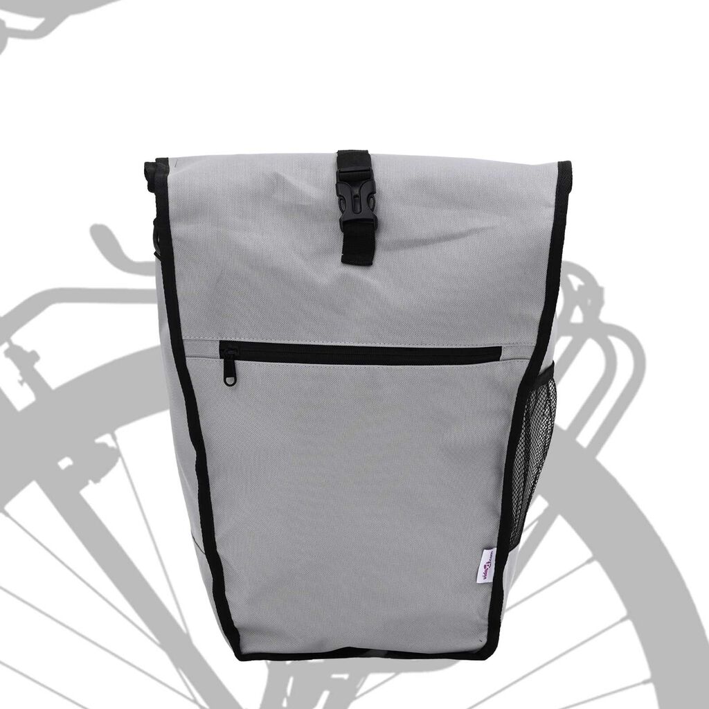 vidaXL Fietstas voor Bagagedrager 20 L Grijs (34x16x59 cm)