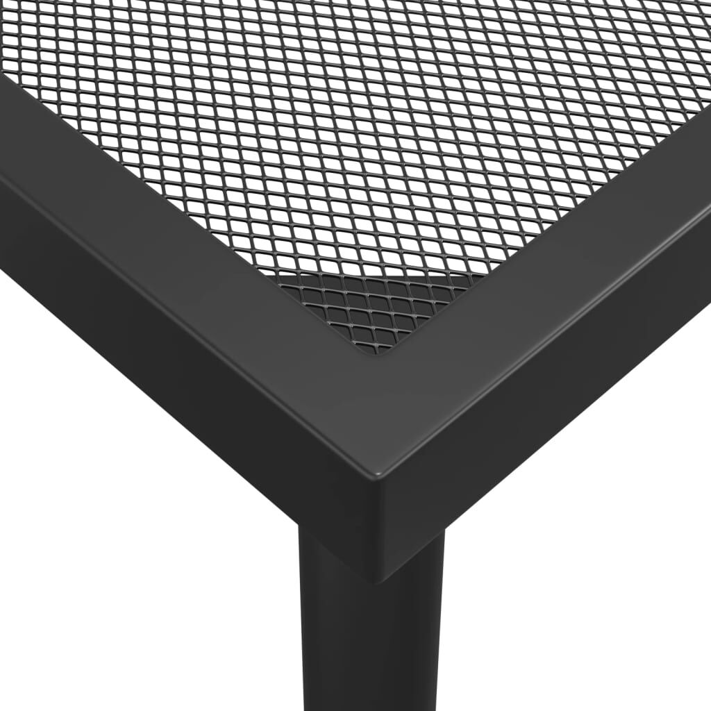 vidaXL 7-delige Tuinset metaalgaas antracietkleurig