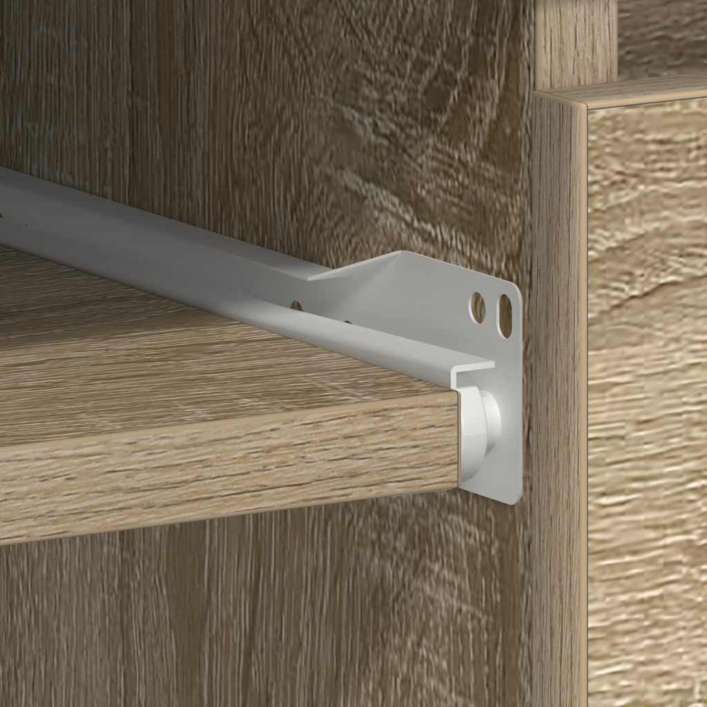 vidaXL Bureau 90x45x76 cm bewerkt hout sonoma eikenkleurig