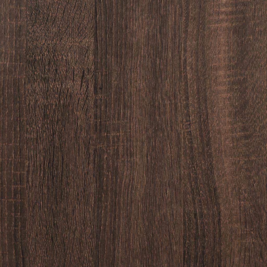 vidaXL Keukentrolley 60,5x50x105 cm bewerkt hout bruin eiken